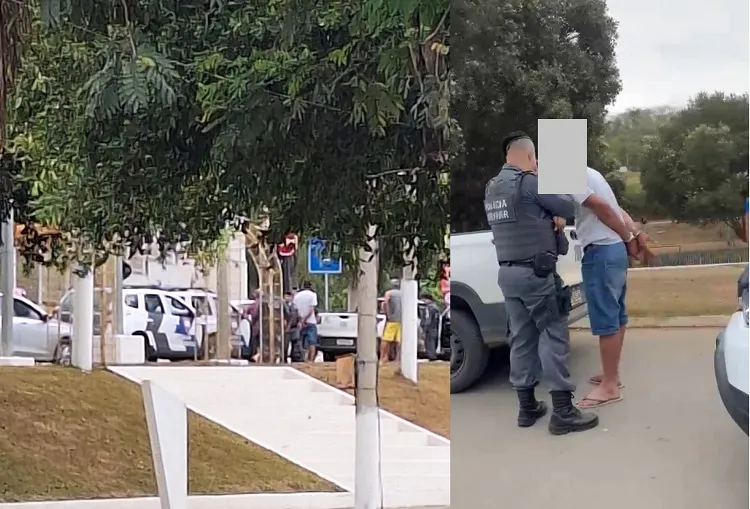 Homem é algemado em ocorrência envolvendo política em Rio Bananal