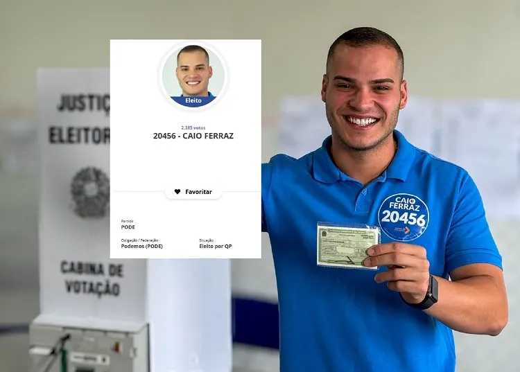 Caio Ferraz, o vereador mais votado de Linhares