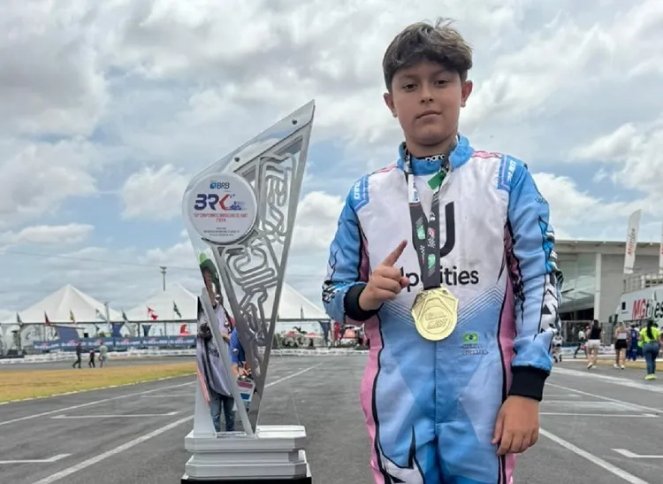 Murilo Duarte celebra a experiência no Brasileiro de kart e foca no tri do Estadual