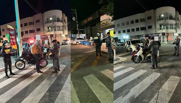 PM fecha o cerco no Três Barras, Linhares. Carros e motos abordados, e muitas irregularidades no trânsito