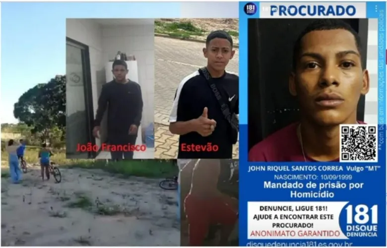 Duplo homicídio em Linhares: MT tem foto inclusa no site oficial do 181