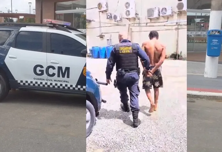 Homem entra em luta corporal com a GCM ao ser preso em Linhares
