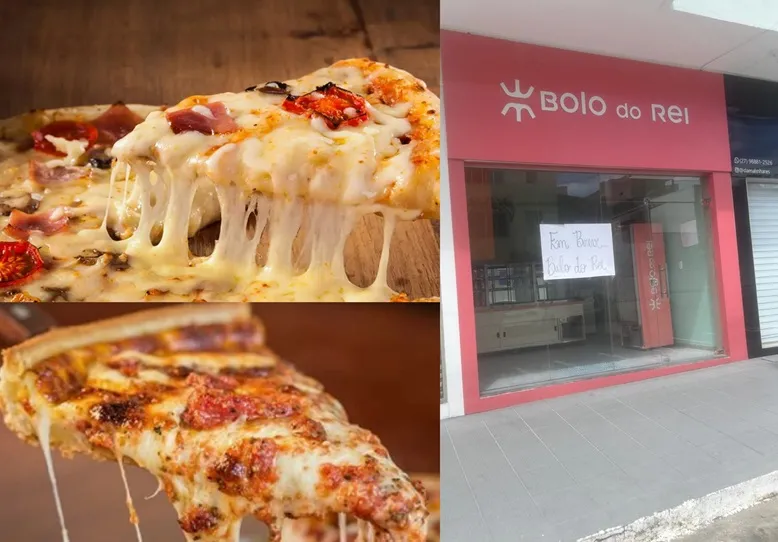 Pizzas na promoção na inauguração de loja em Linhares. A grande está R$ 25