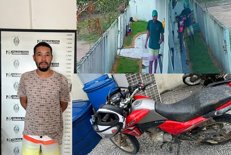 Homem flagrado furtando moto em Jacupemba é preso no Rio Quartel, Linhares