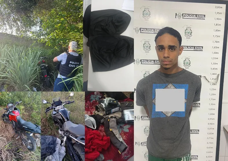 Preso um dos envolvidos no furto das motos em Linhares. Um adolescente também foi apreendido