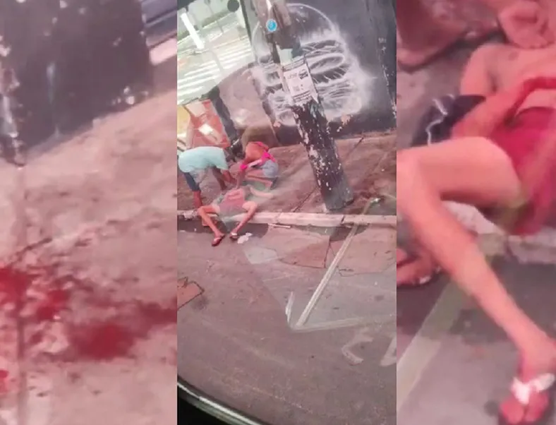 Briga no bar em Linhares. Samu leva ferido para o hospital