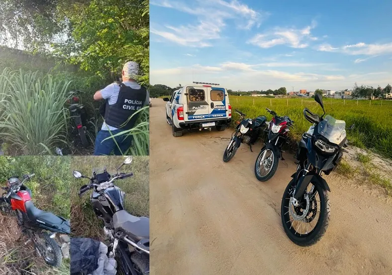 7 motos furtadas em Linhares: Outro envolvido é identificado, se apresenta e é liberado