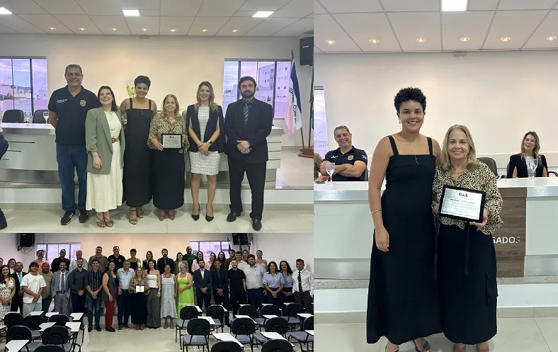 Emoção na OAB Linhares: Autoridades prestigiam homenagem na despedida de Alcídia como presidente