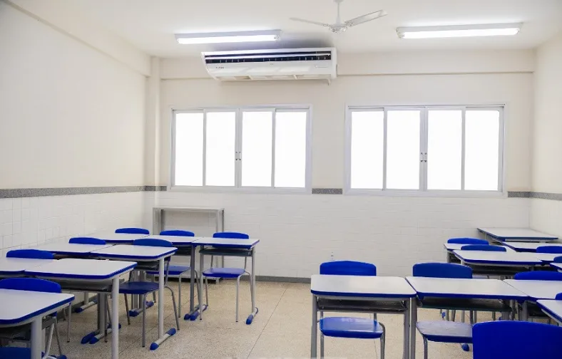 Primeira escola climatizada na rede municipal de ensino em Linhares, fica no Interlagos