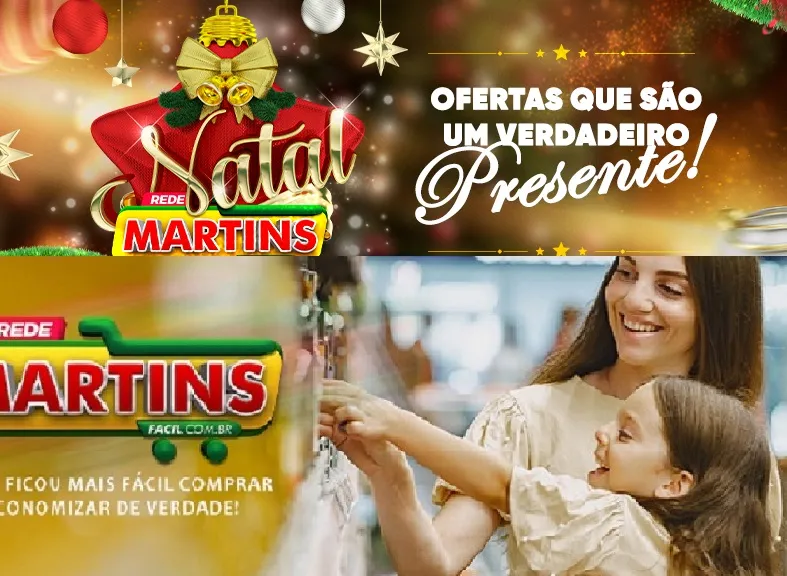 Listona especial de natal no Martinsfácil para segunda e terça