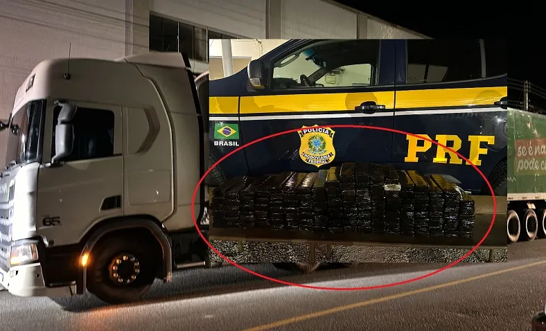 Foram 140Kg. Situação de carreteiro de Linhares se complica ainda mais após prisão realizada pela PRF