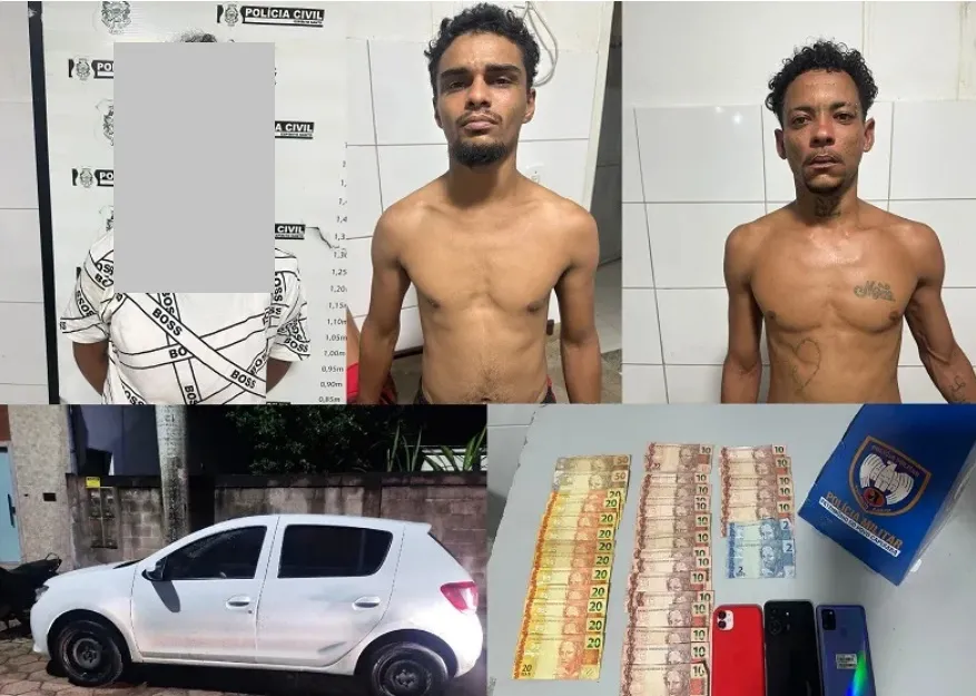 Presos em Sooretama: Trio é suspeito de matar e roubar pertences de motorista de aplicativo em Jacupemba