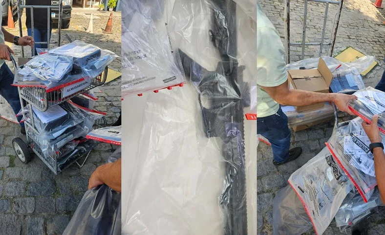 Empresário é preso pela PC. 48 armas apreendidas na ação que se deu em Cachoeiro