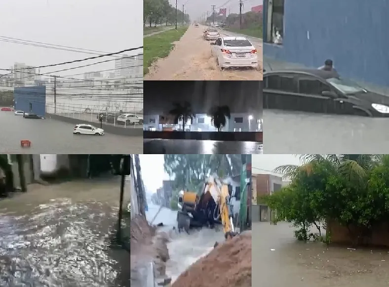 Chuva castiga Linhares, leitores se desesperam e cenas dos alagamentos impressionam
