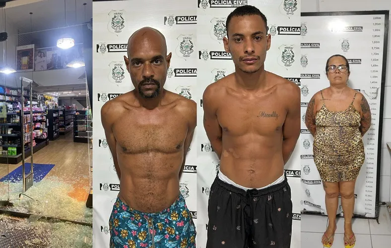 PC elucida furto em perfumaria, e prende autor e suspeitos de receptação em Linhares