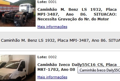 Hoje: Banestes realiza leilão de veículos e bens diversos. Confira os lotes