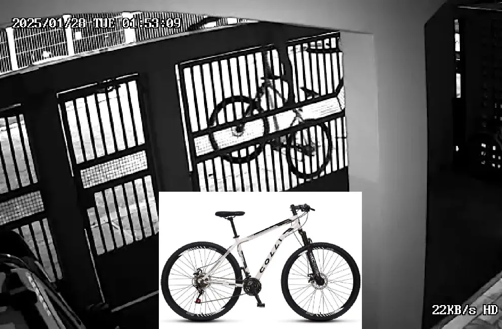 Impressionante: ladrão escala muro (altão) e furta bike em Linhares