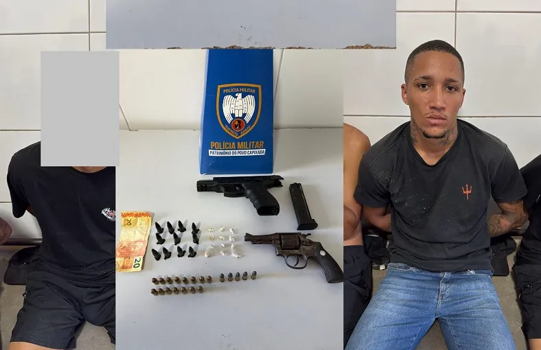 Jocafe, Santa Cruz: adulto, adolescente, armas e munições recolhidos pela PM