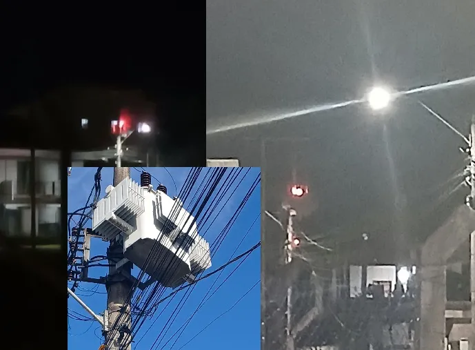 Transformador pega fogo no Aviso, Linhares. “Sem luz desde ontem à noite”