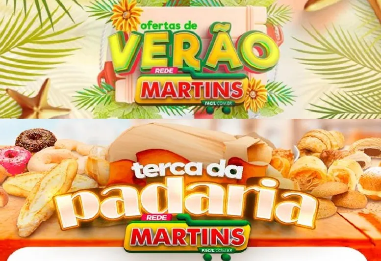 Terça da Padaria, e com Cashback relâmpago no Martinsfácil
