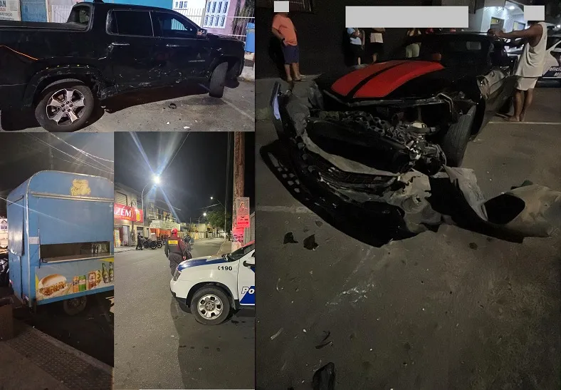 Três Barras: Acidente com carros, motos e um trailer em Linhares. Um motorista foi detido