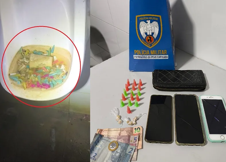 Tráfico na Praça do Canivete, Linhares. Condições de banheiro impressiona