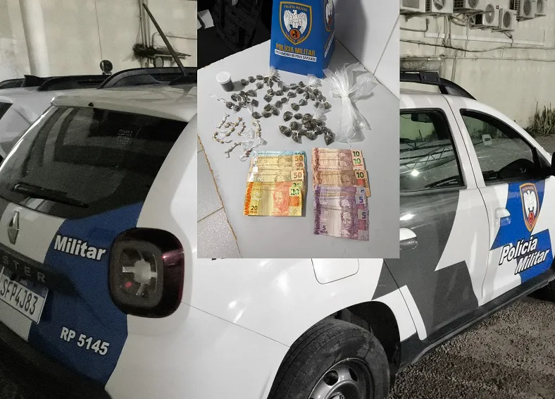 Droga enterrada no Planalto, Linhares. PM  encontrou tudo