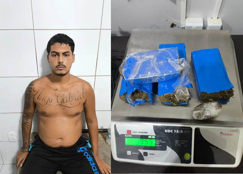 Tabletões apreendidos no Aviso em ação da PM em Linhares. Um detido