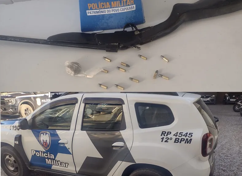 Farias: Maconha, arma e adolescente apreendidos após correria desesperada