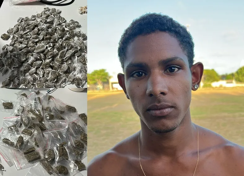Flagrado com muita maconha no Pontal, é da Invasão do Juparanã, Linhares