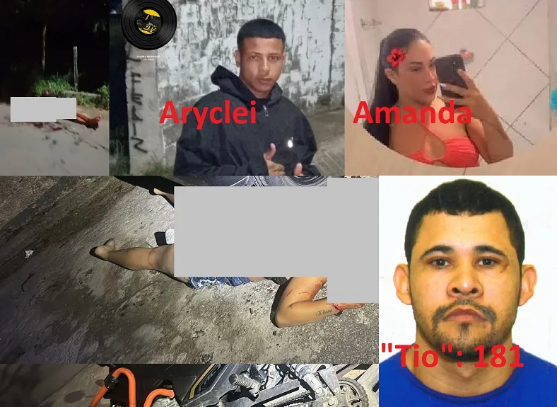Aryclei foi morto por “tiro amigo” para vingar “Tio” em Linhares. Amanda também morreu