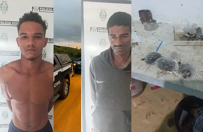 Polícia Civil madruga em Rio Bananal: Prisões e apreensão