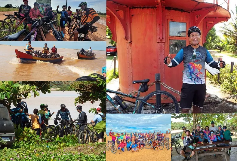 Paisagens incríveis para a despedida do verão em Linhares. Sim, é um pedalaço