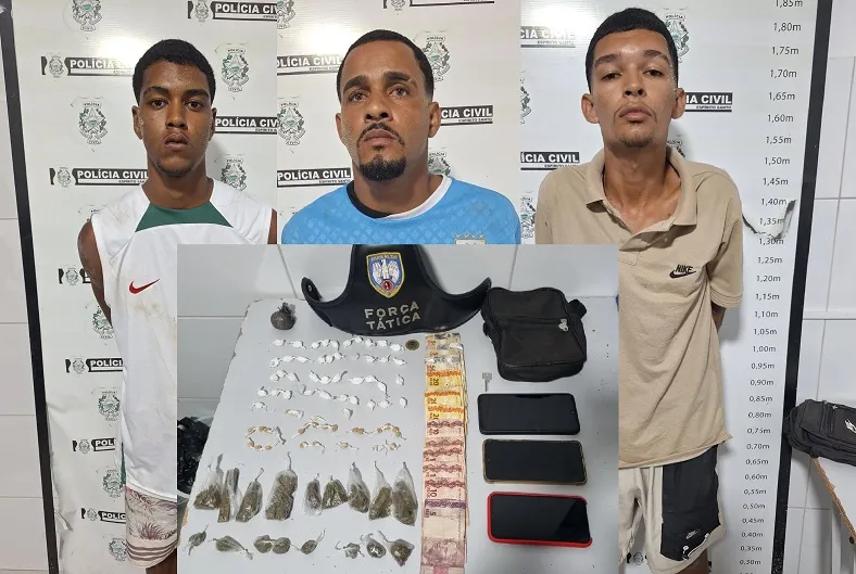 Beco dos Primos: Força Tática volta a atuar e apreende drogas. 3 conduzidos