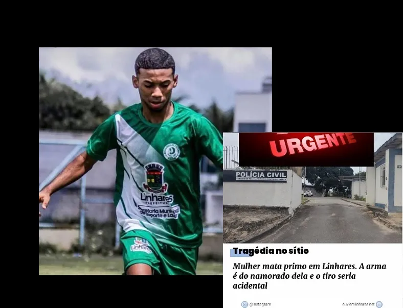 Danilo não resiste e morre no hospital. Vítima de uma tragédia em Linhares