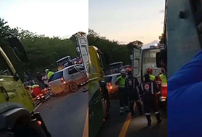 Acidente com vítimas interdita BR-101, em Sooretama