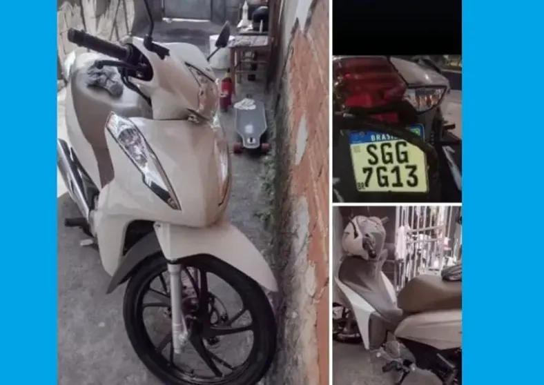 Moto não foi furtada após acidente em Linhares, e já foi encontrada. “Deixei contato para buscá-la”