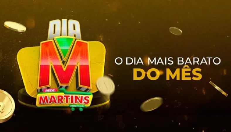 Dia M, o mais barato do mês no Martinsfácil e exclusivo para você!