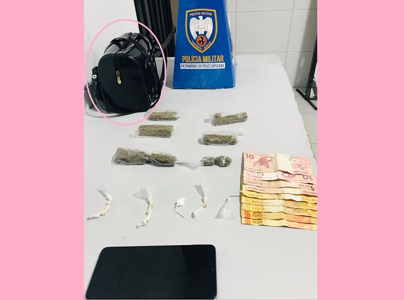 Rua 99: mulher detida com cocaína, crack e maconha no Santa Cruz. Ela é reincidente