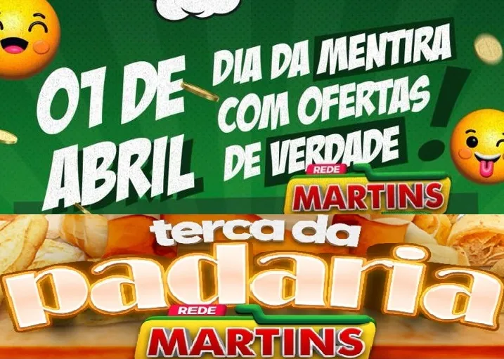 Dia da Mentira com Ofertas de Verdade no Martinsfácil, colado à Terça da Padaria