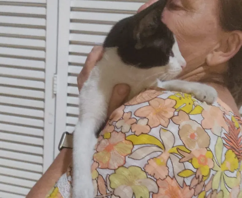A alegria do reencontro: Cotoca é encontrada. Fugiu seis dias antes