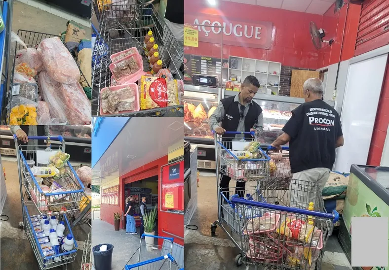 Supermercado é denunciado e Procon encontra diversas irregularidades no estabelecimento em Linhares