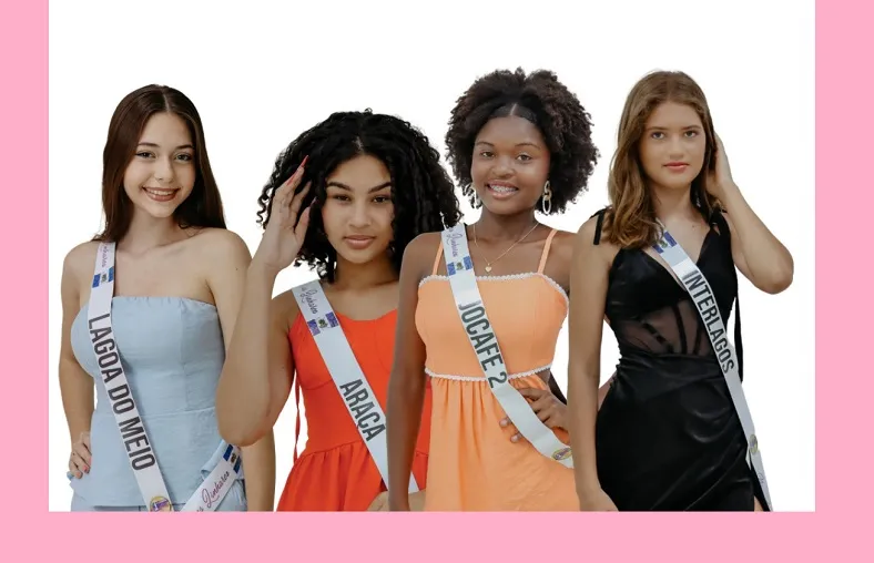 Miss Linhares 2025: Mirella, Raysla, Aysha e Rhillary com vocês