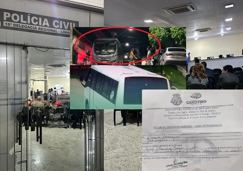 Desempregados “despejados” em Linhares pela Prefeitura de Capo Frio embarcam de volta ao RJ