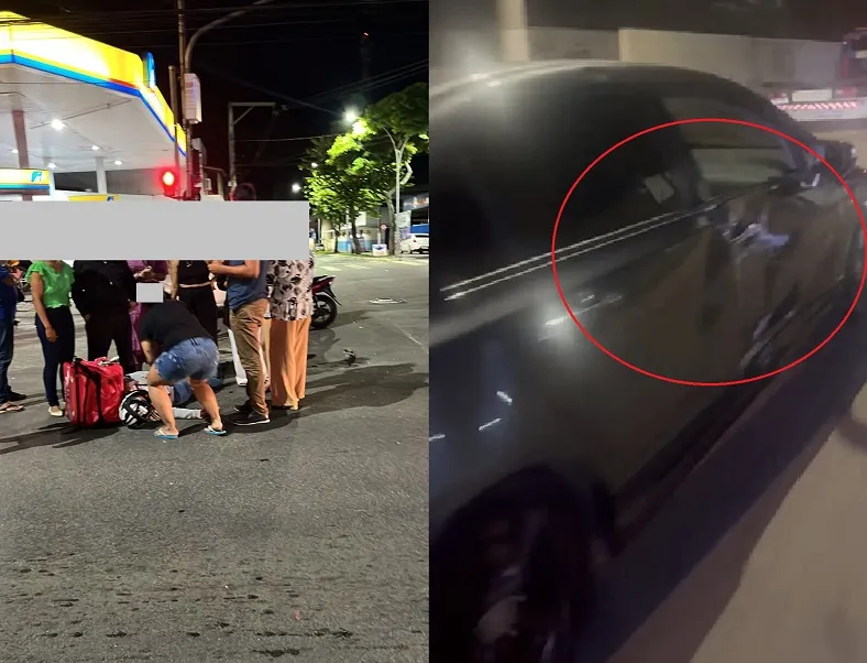 Acidente em Linhares: Carro deixa local sem condutor prestar socorro