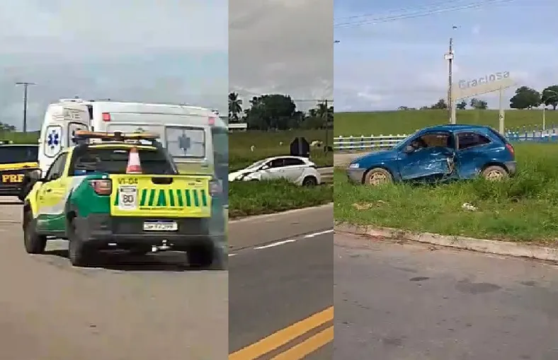 BR-101: Criança e adultos feridos em acidente em Linhares