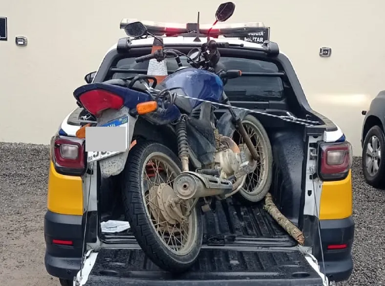 Moto furtada no interior de Linhares é encontrada no bairro Aviso