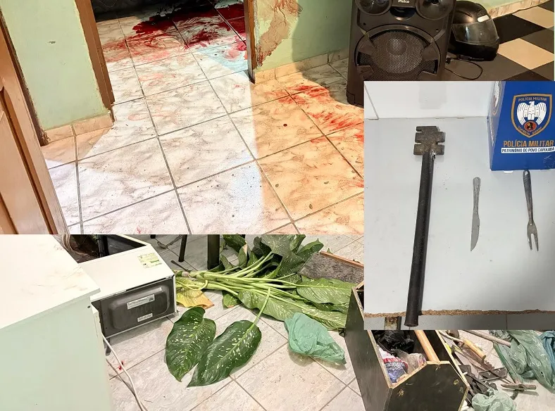 Cena de horror onde homem tentou matar namorada em Linhares