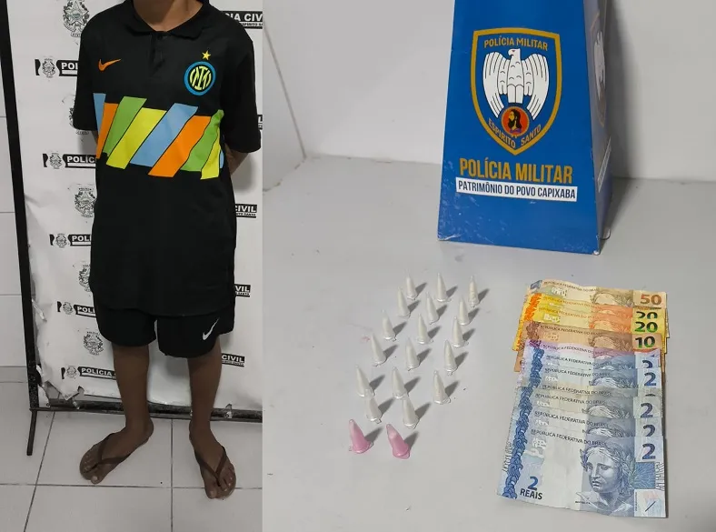 Amigo de menor morto em Sooretama é apreendido com droga em Linhares