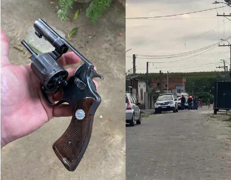 Pai de jovem detido com revólver entra em luta corporal com Soldado da PM em Sooretama